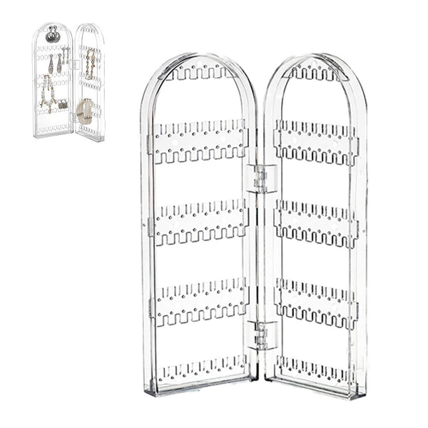 Earring Holder Organizer Doors Foldable Necklace Jewelry Display Stands
