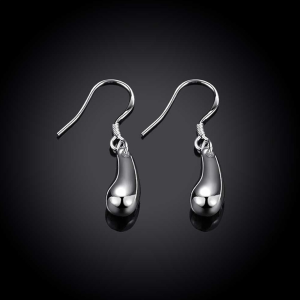 Earrings Drop 925 Sterling Silver Waterdrop Dangle Hook