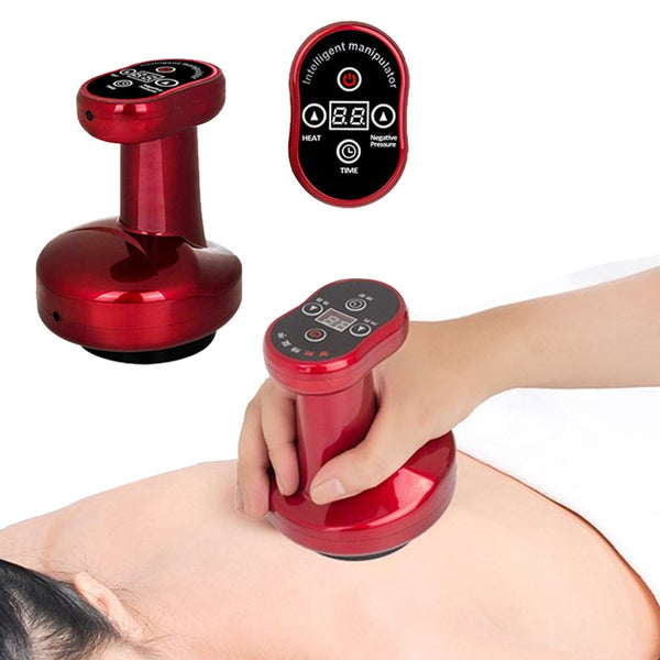 Electric Cupping Massage Scraping Massager Therapy Body Slim Gua Sha Machine