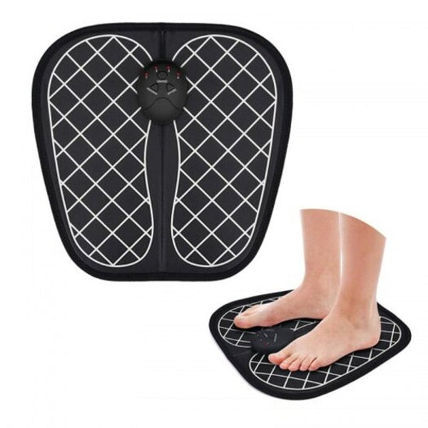 Electric Foot Massager Pad Feet Muscle Stimulator Mat Improve Blood Circulation Alleviate Pain Health Care Black
