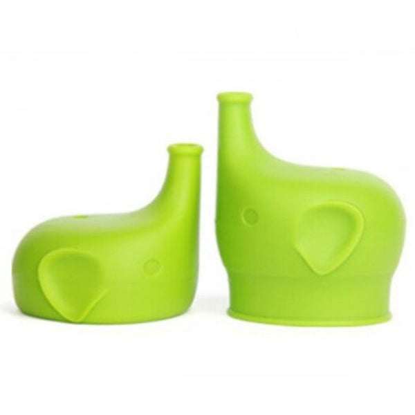 Elephant Silicone Sippy Cup Lid Hummingbird Green