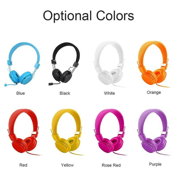 Ep05 Portable Foldable Wired On Ear Headset With Mic Red