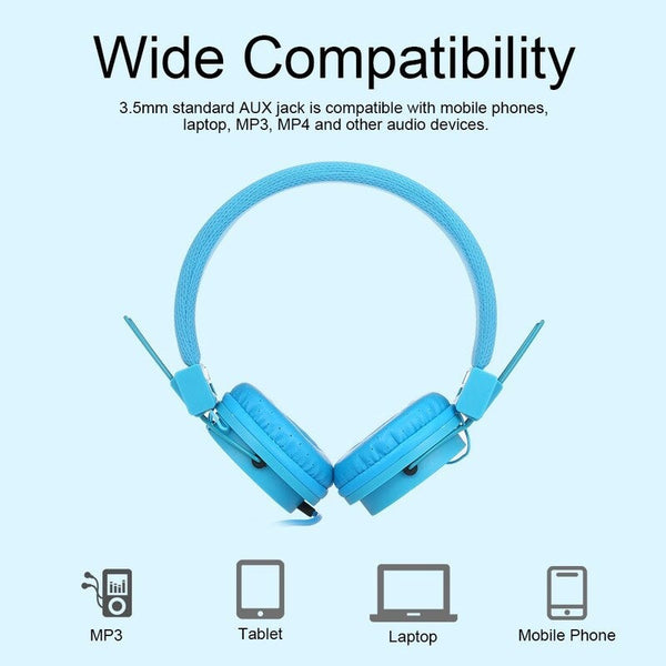 Ep05 Portable Foldable Wired On Ear Headset With Mic Red