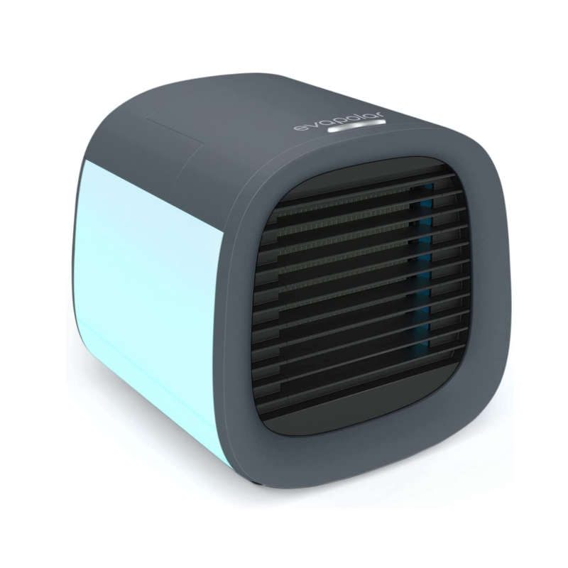 Evapolar Evachill - Personal Portable Air Cooler And Humidifier, With Usb Connectivity Led Light, Grey