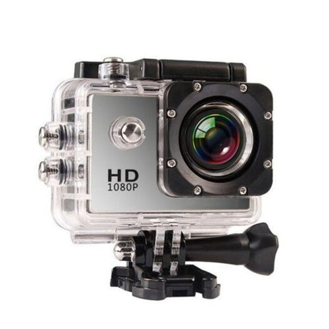 Extreme Sports Camera Hd2inch 1080P Diving 30M Waterproof Dv Light Gray