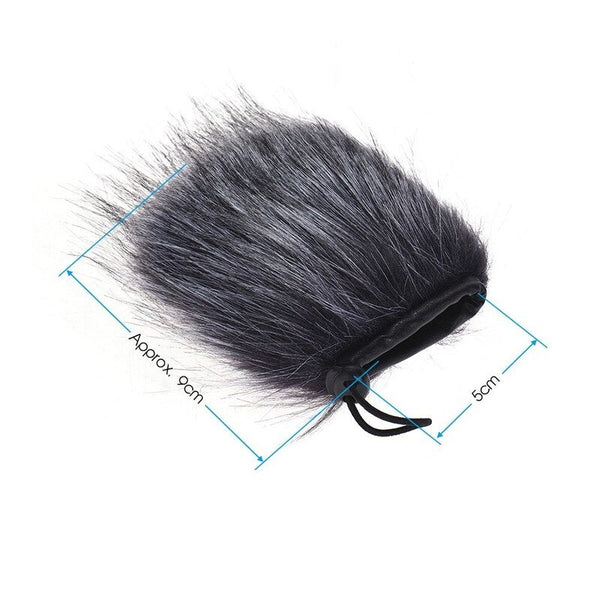 Ey-M24 Furry Outdoor Microphone Windscreen Artificial Muff Cover
