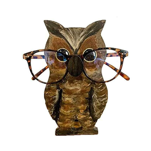 Eyeglasses Holder Eyes Glasses Display Stand Animal Wooden Home Decor
