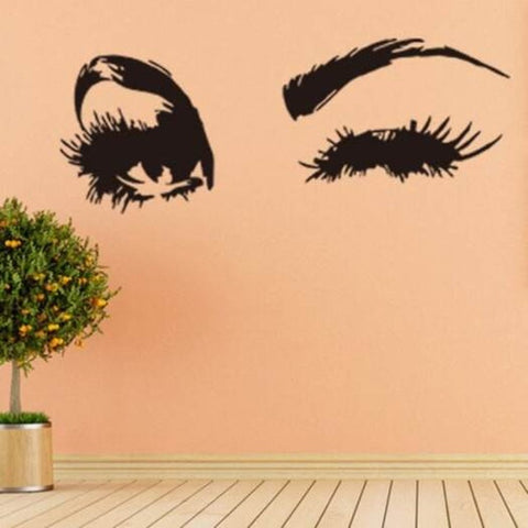 Eyes Wall Decals Removable Art Sticker Home Decoration Black