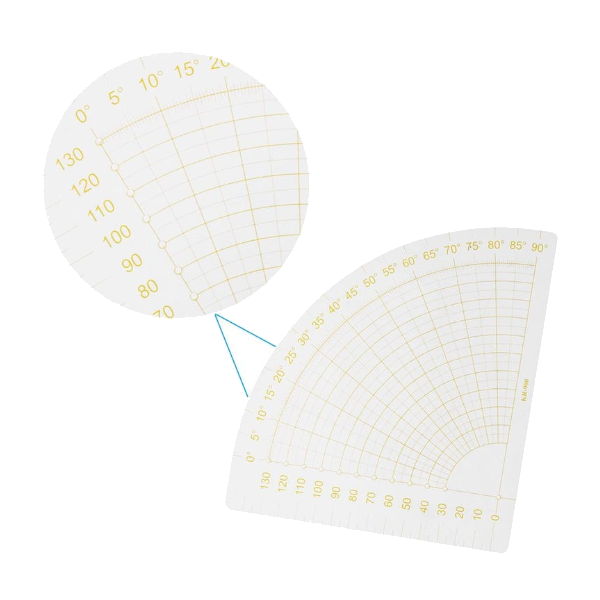Fan Shape Ruler Foot Seam Patchwork Diy Sewing Measuring Scrapbook Tool