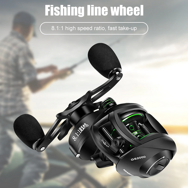 Double Line Cup Fishing Reel Left Hand Wheel Long Distance Throwing Dripping