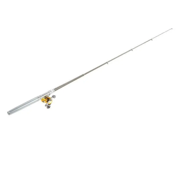 Fishing Rod Reel Combo Kit Set Mini Telescopic Portable Pocket Pen Pole Aluminum Alloy Accessories
