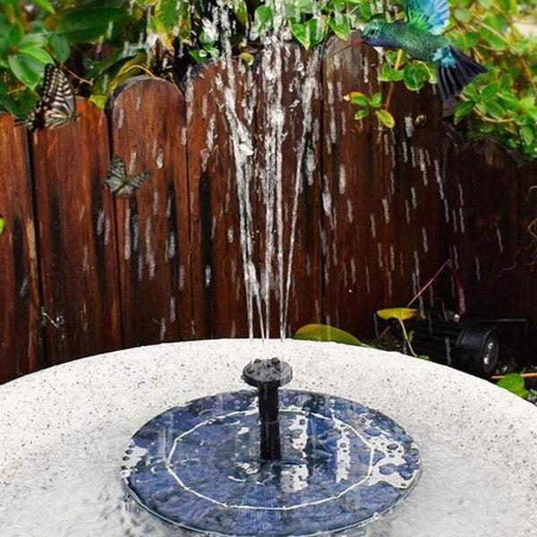 Water Features Fountains Submersible Floating Solar Pump Kit