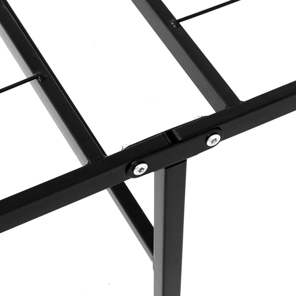 Artiss Folding Bed Frame Metal Base King Single Size Portable Black