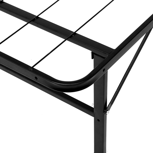 Artiss Folding Bed Frame Single Metal Base Portable Black