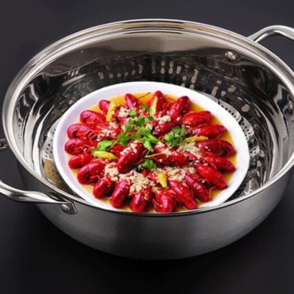 Folding Retractable Stainless Steel Steamer Fruit Plate Creative Multi Purpose Kitchen Gadgets Silver