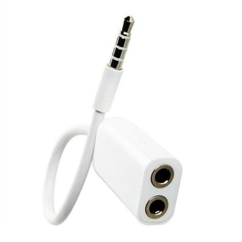 For Iphone7 / 7Plus Adapter 3.5Mm Audio Earphone Headphone Headset Splitter White