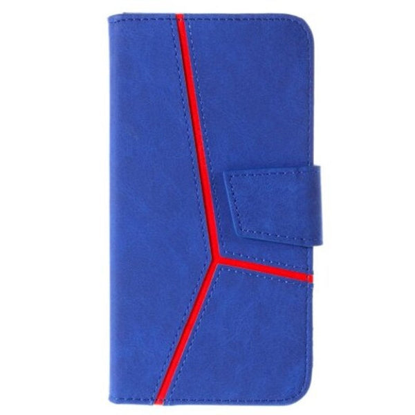 For Samsung Galaxy J3 2015 J300 Case Fashion Pu Leather Book Flip Wallet Cover Blue