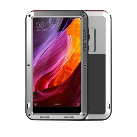 For Xiaomi Mi Mix Professional And Powerful Dustproof Shockproof Anti Slip Metal Silicone Combination Casesilver