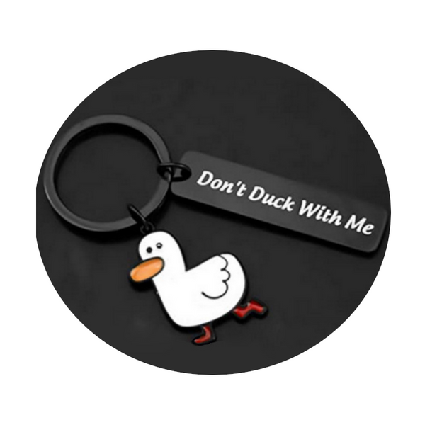 Funny Lover Gift You Cute Duck Pun Keychain Couples Gifts Valentine