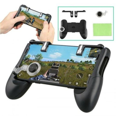 Gamepad Trigger Fire Button Aim Key Smart Phone Mobile Games Controller For Pubg Stand Black