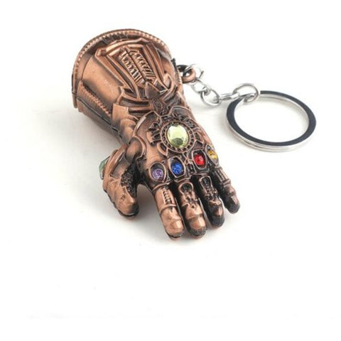 Glove Hand Keychain Copper Mitten Keyring