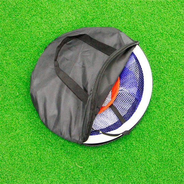 Golf Pop Up Indoor Outdoor Chipping Pitching Cages Mats Practice Easy Net Training Aids Metal