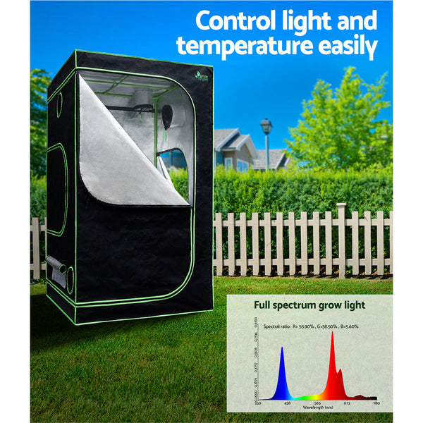 Greenfingers Grow Tent 2200W Led Light Hydroponics Kits System 1.2X1.2X2m