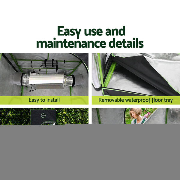 Greenfingers Grow Tent 2200W Led Light Hydroponic Kits System 1.5X1.5X2m
