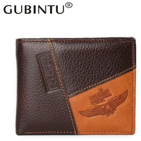Genuine Leather Creative Personality Wallet Brown