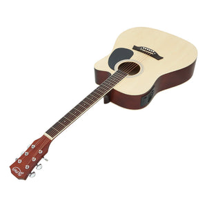 Alpha 41" Inch Electric Acoustic Guitar Wooden Classical With Pickup Capo Tuner Bass Natural