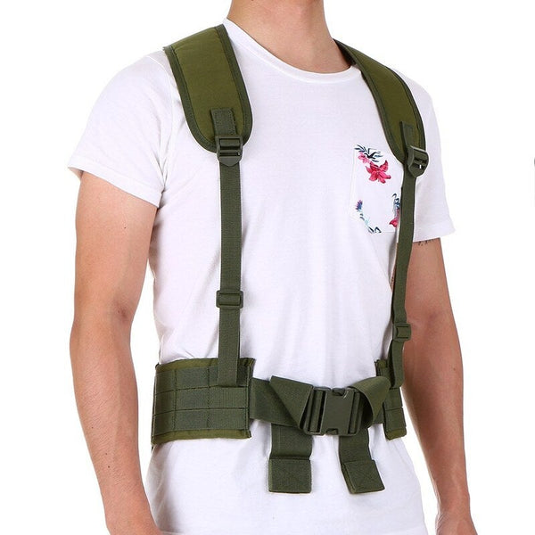 H Harness Multicam Gear Suspenders Vest Army Green