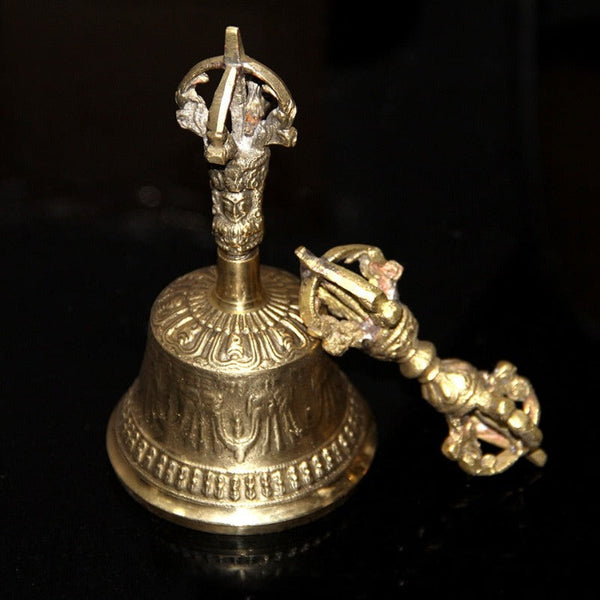 Brass Tibetan Buddhist Meditation Bell Sound Therapy