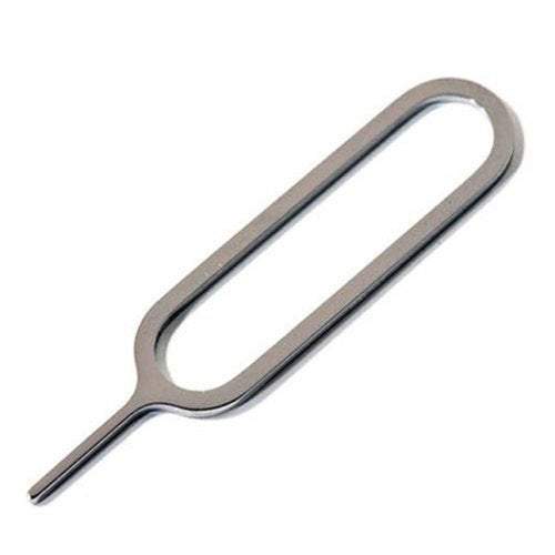 Mobile Phone 10Pcs Universal Metal Sim Needle Tray Holder Card Eject Pin Silver