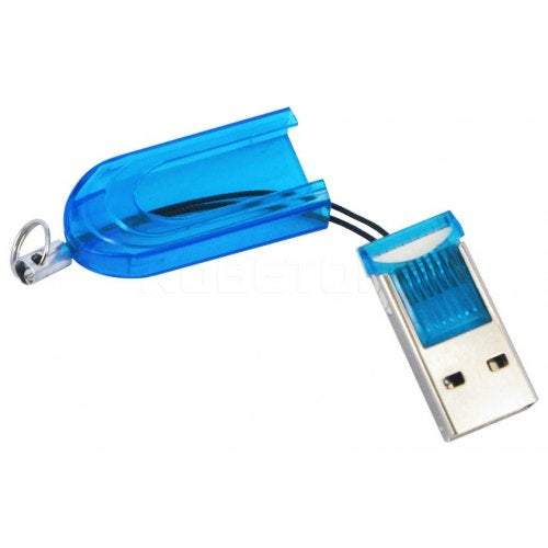 Ram Mini Usb 2.0 Tf Memory Card Reader Blue