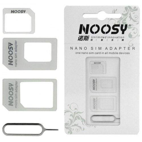Sim Cards Accessories Noosy 4 In 1 Adapter Set White