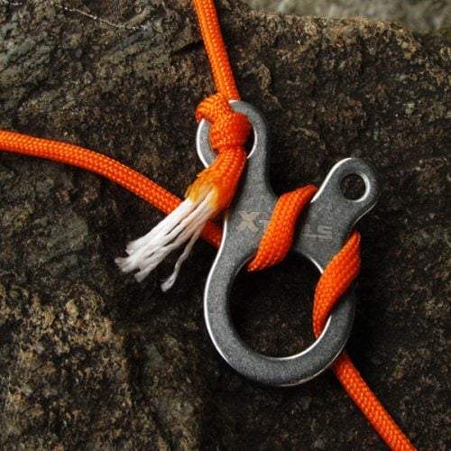 Generators Power Outdoor Equipment 3 Hole Stainless Steel Multi Purpose Fast Knot Rope Buckle Tool Silver