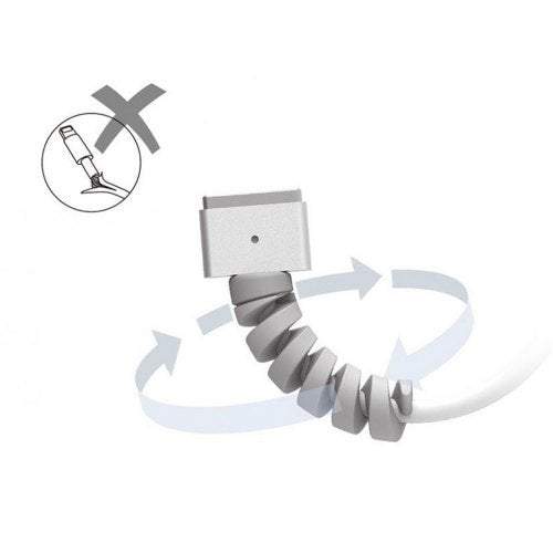 Phone Batteries Spiral Data Cable Protector Platinum