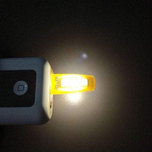 Night Lights Projectors Usb Dc5v 6Smd Silicone Desk Reading Lamp For Notebook Computer Pc Power White Warm