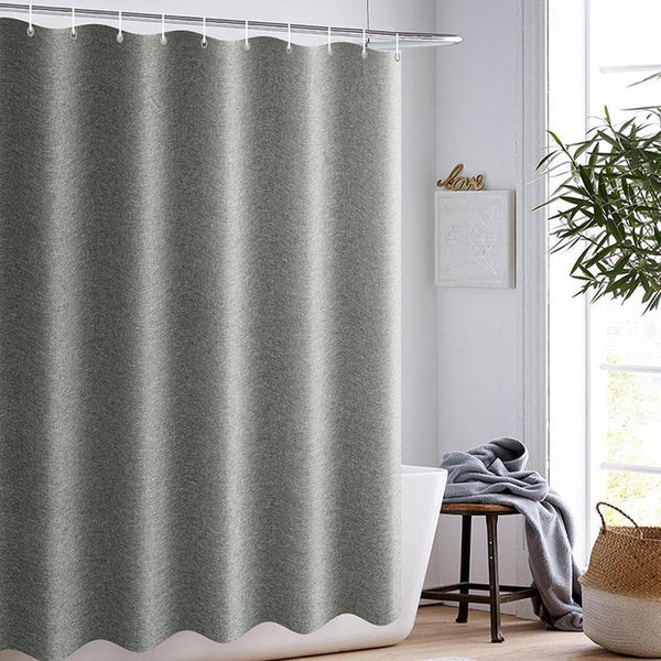 Grey Farmhouse Shower Curtain