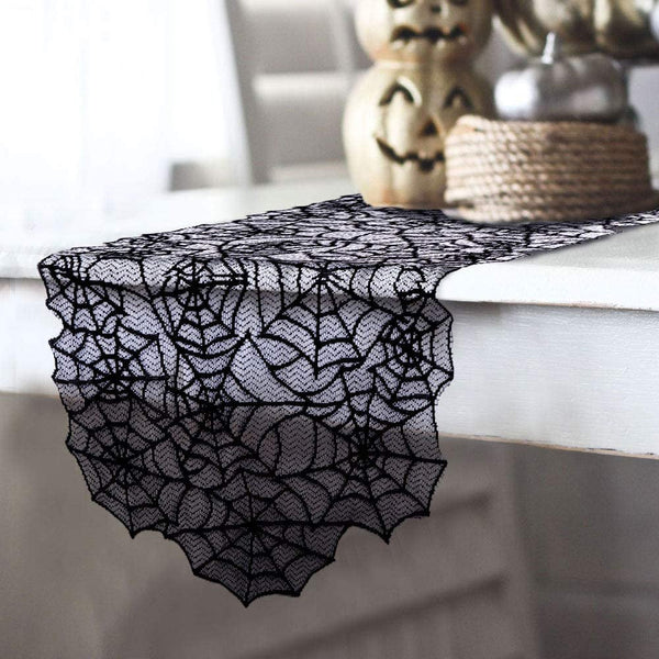 Halloween Decorations Kit Spiderweb Lace Covers Set Party Decors Wall Sticker Decal Supplies