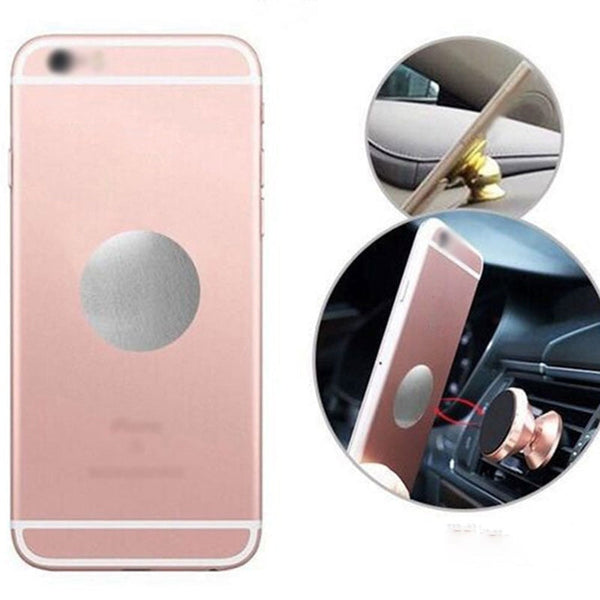 Round Metal Plate Disk Magnet Mobile Phone Holder Accessories