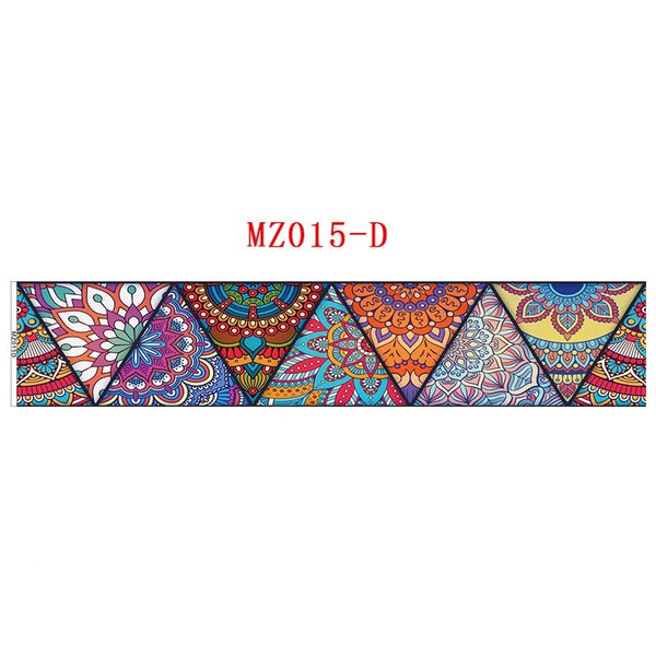Colourful Boho Retro Triangles Tile Stickers Home Decor