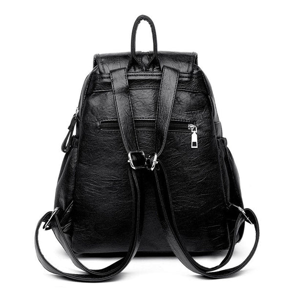 High Quality Backpack Pu Leather Female Women Backpacks Travel Luxury Purse For Large Capacity Designer Bag