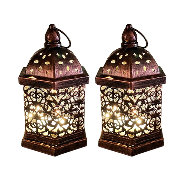 Hollow Carved Lantern Light Decorative Lamp For Holiday Ornaments