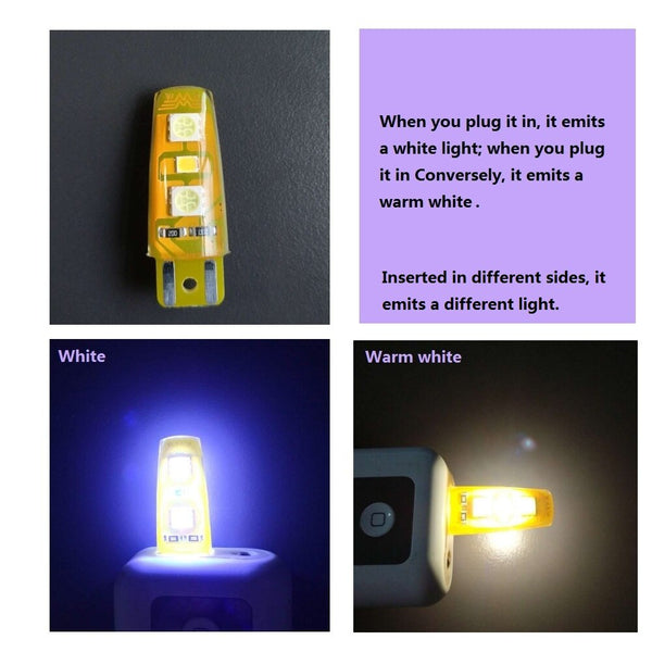 Night Lights Projectors Usb Dc5v 6Smd Silicone Desk Reading Lamp For Notebook Computer Pc Power White Warm