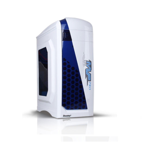 Huntkey Mvp Pro Gaming Computer Chassis - Blue (No Psu Included, Fan Included)