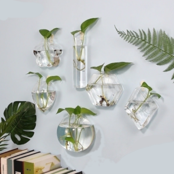 Hydroponic Glass Pot Indoor Garden Home Decor Wall Art