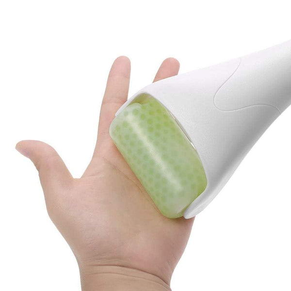 Face Care Ice Skin Roller Body Massage Abs Handle Iced Wheel Prevent Wrinkles Anti Aging Green