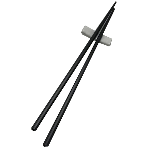 Japanese Style High End Restaurant Non Slip Temperature Chopsticks Natural Black 10 Pairs