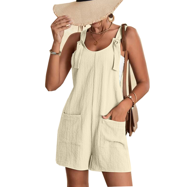 Jumpsuits Rompers Fashion Summer Style Shorts Solid Color Overalls With Pockets Pants